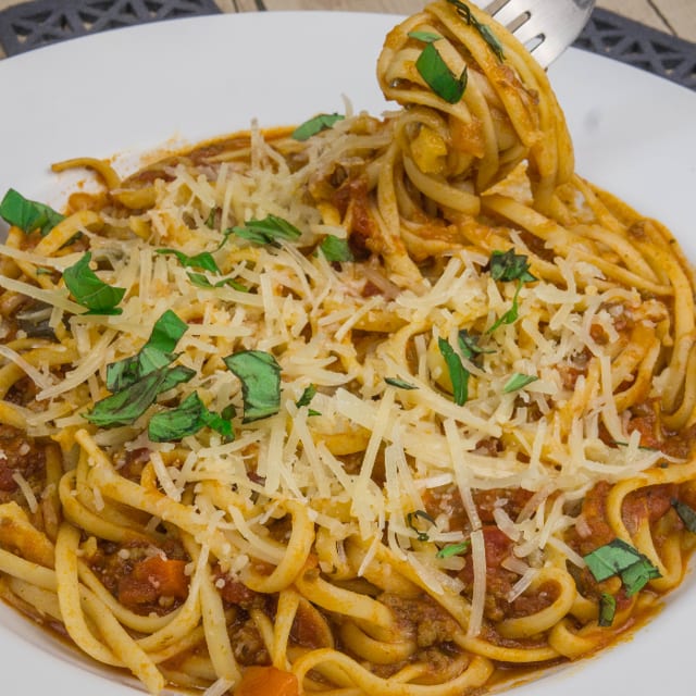 Spaghetti with Meat Sauce.