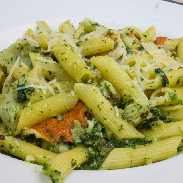 Mostaccioli Pasta with Seafood.