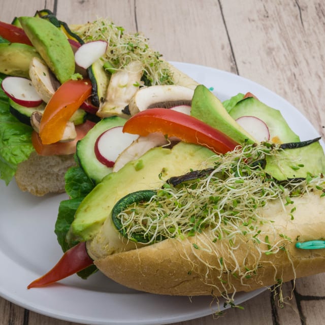 Vegetarian Garden Sandwich.