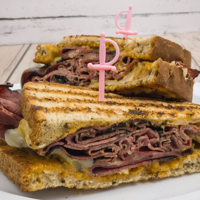 Hot Pastrami and Swiss Cheese.